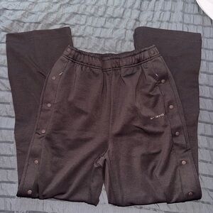 Nike SKIMS Matte Tricot Side Snap Pants Dark Roast